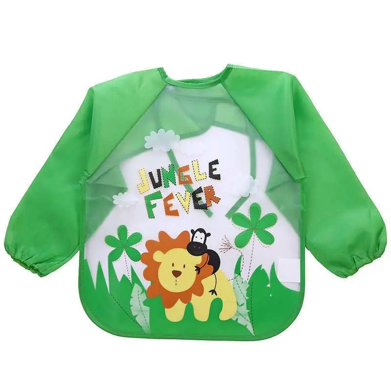 Children's Gown Long Sleeve Kids Waterproof Meal Baby Apron Painting Clothes Bib Protective Clothing - AMIR BAGS INDIA PRIVATE LIMITED