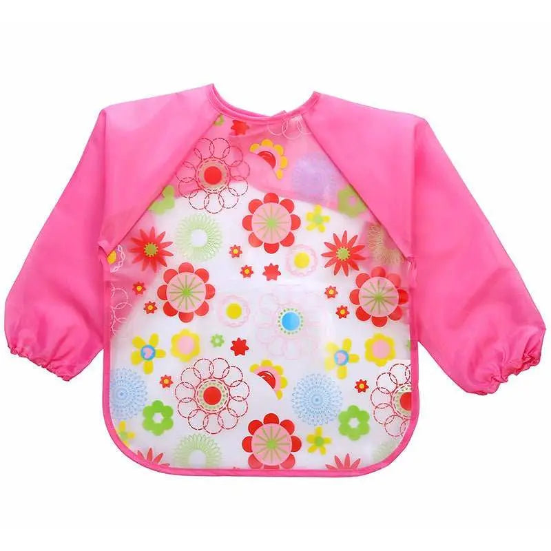Children's Gown Long Sleeve Kids Waterproof Meal Baby Apron Painting Clothes Bib Protective Clothing - AMIR BAGS INDIA PRIVATE LIMITED