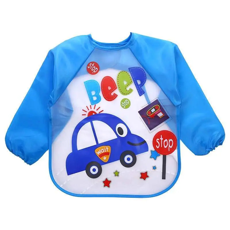 Children's Gown Long Sleeve Kids Waterproof Meal Baby Apron Painting Clothes Bib Protective Clothing - AMIR BAGS INDIA PRIVATE LIMITED