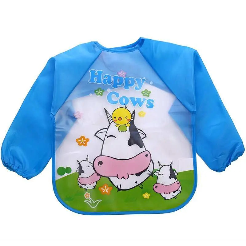 Children's Gown Long Sleeve Kids Waterproof Meal Baby Apron Painting Clothes Bib Protective Clothing - AMIR BAGS INDIA PRIVATE LIMITED