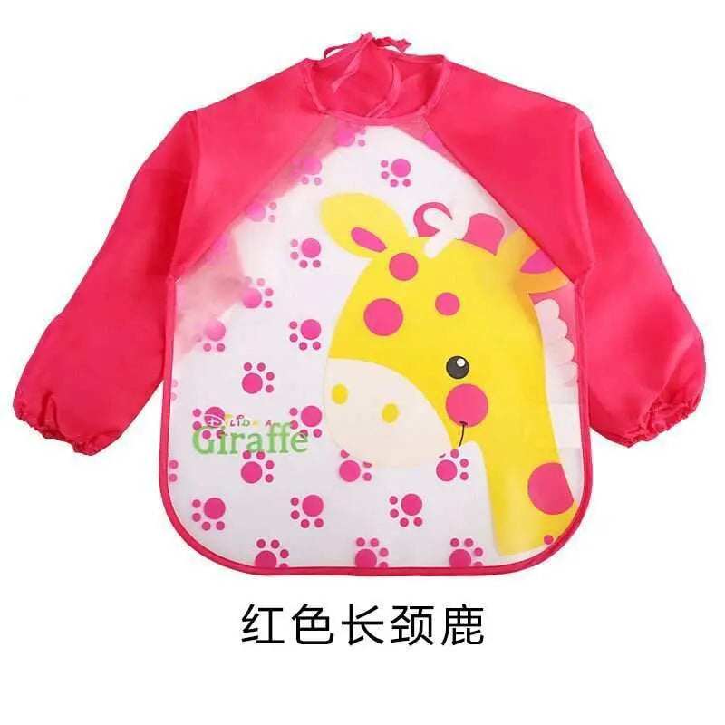 Children's Gown Long Sleeve Kids Waterproof Meal Baby Apron Painting Clothes Bib Protective Clothing - AMIR BAGS INDIA PRIVATE LIMITED