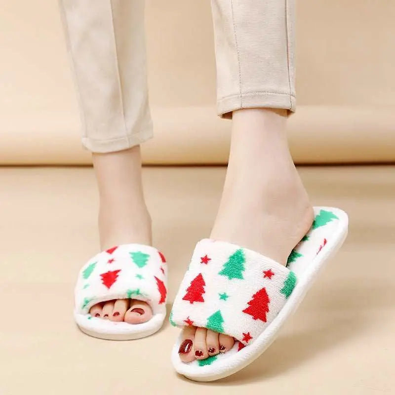 Christmas Tree Home Slippers Fashion Floor Bedroom Open-toe Plush SlipOverview:Unique design, stylish and beautiful.Good material, comfortable feet.A variety of colors, any choice.Specification:Upper material: PlushSole material: EVAApDropshipmanAMIR BAGS INDIA PRIVATE LIMITEDnull