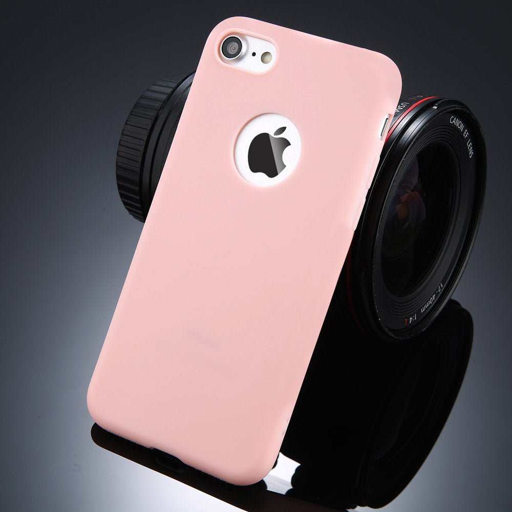 Compatible with Apple, Candy Color Phone Case For iPhone 7 Plus Plain Soft Silicon TPU Back Cover Cases For iPhoneX 7 6 6S Plus 5 5S SE Case Coque - AMIR BAGS INDIA PRIVATE LIMITED