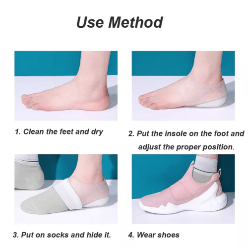 Concealed Footbed Enhancers Invisible Height Increase Silicone Insoles - AMIR BAGS INDIA PRIVATE LIMITED