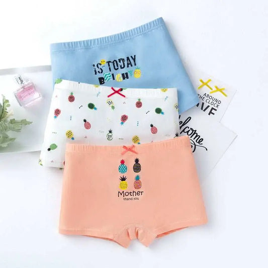 Creative Print Cotton Girls Underwear Boxer Set - AMIR BAGS INDIA PRIVATE LIMITED