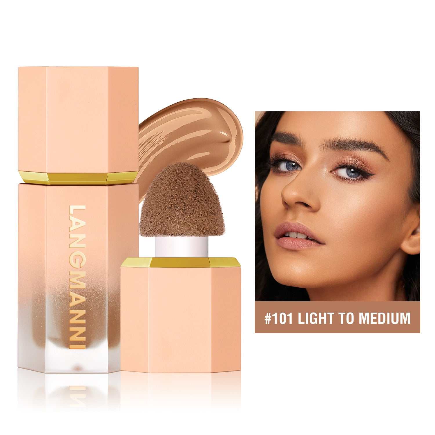 Cross - border Langmanni Three - color Liquid Repair Face Three - dimensional Deepening Contour Side Shadow Repair Makeup - AMIR BAGS INDIA PRIVATE LIMITED