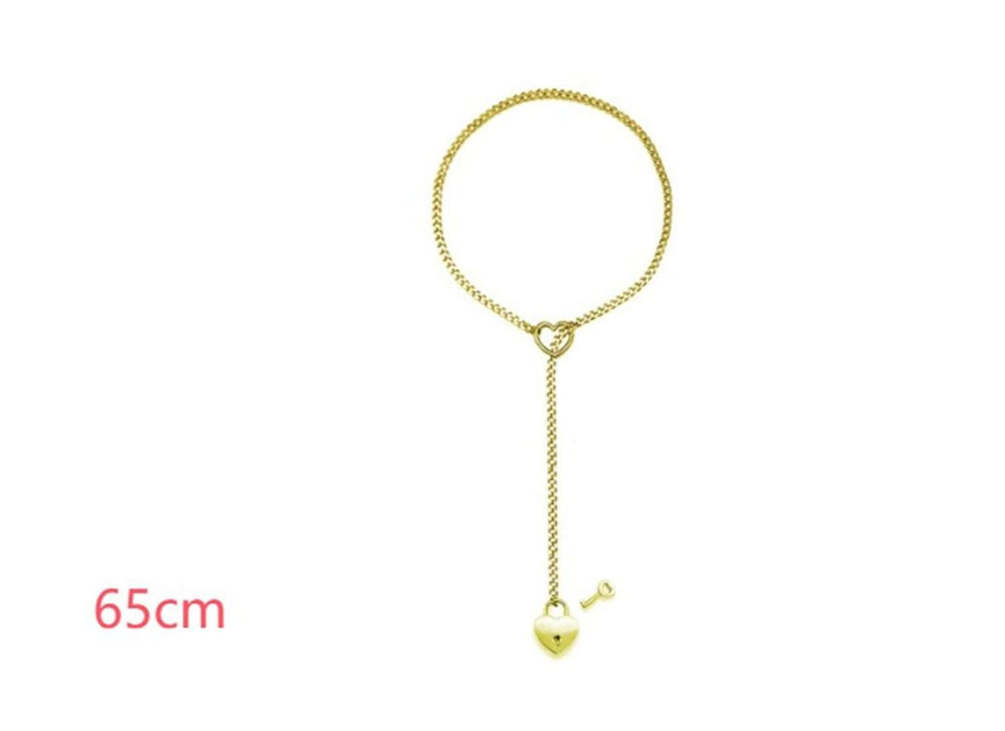 Cuban Adjustable Heart Shaped Necklace - AMIR BAGS INDIA PRIVATE LIMITED