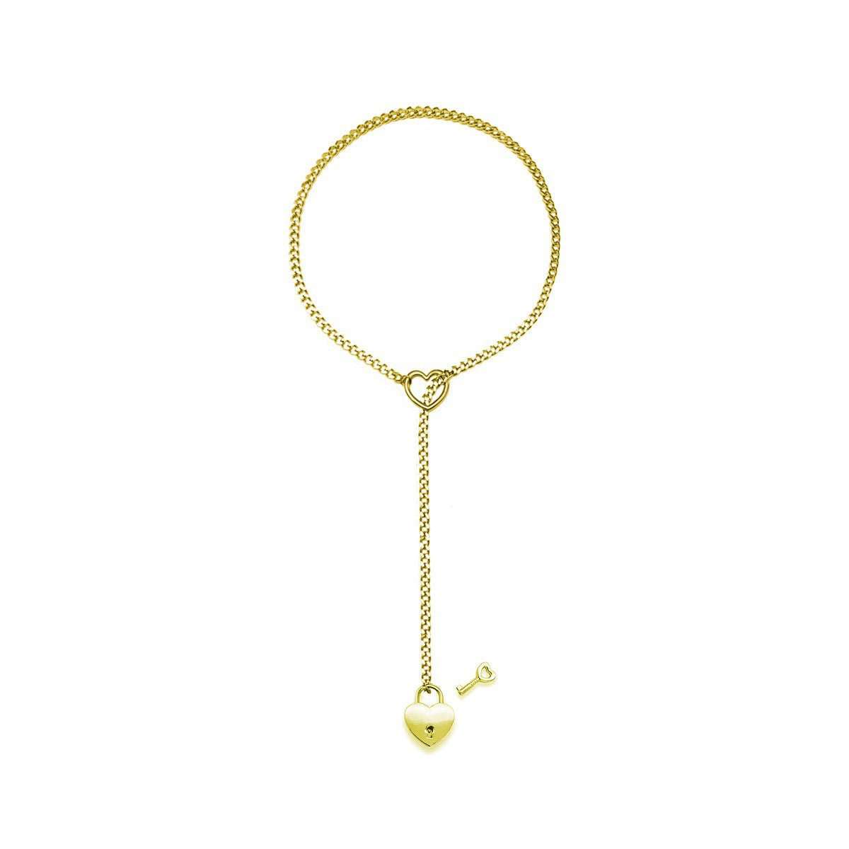 Cuban Adjustable Heart Shaped Necklace - AMIR BAGS INDIA PRIVATE LIMITED