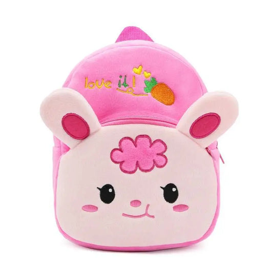 Cute Cartoon Animal Radish Rabbit Plush Backpack - AMIR BAGS INDIA PRIVATE LIMITED