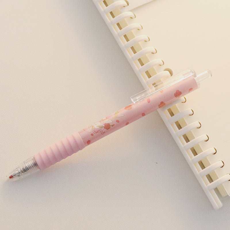 Cute Peach Press Gel Pen Korean Stationery Kawaii Gel Ink Rollerball Pens - AMIR BAGS INDIA PRIVATE LIMITED