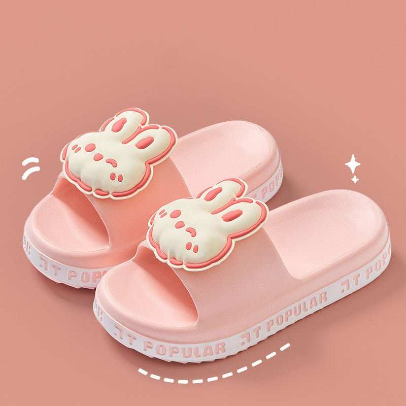 Cute Rabbit Slippers For Women Summer Fashion Letter Garden Shoes Indoor Anti - Slip Floor Bathroom Bathing Home Slipper - AMIR BAGS INDIA PRIVATE LIMITED