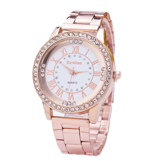 Diamond - studded mesh plate Personality scale High - grade steel belt sports and leisure watch - AMIR BAGS INDIA PRIVATE LIMITED