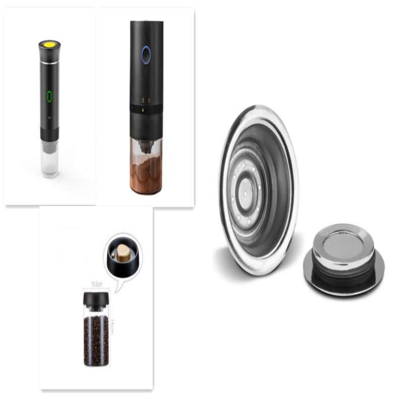 Electric Grinder Coffee Travel Handy 3 In1 Espresso Portable Coffee Espresso Maker Machine Cafe Portable Capsule Coffee Machine Kitchen Gadgets - AMIR BAGS INDIA PRIVATE LIMITED
