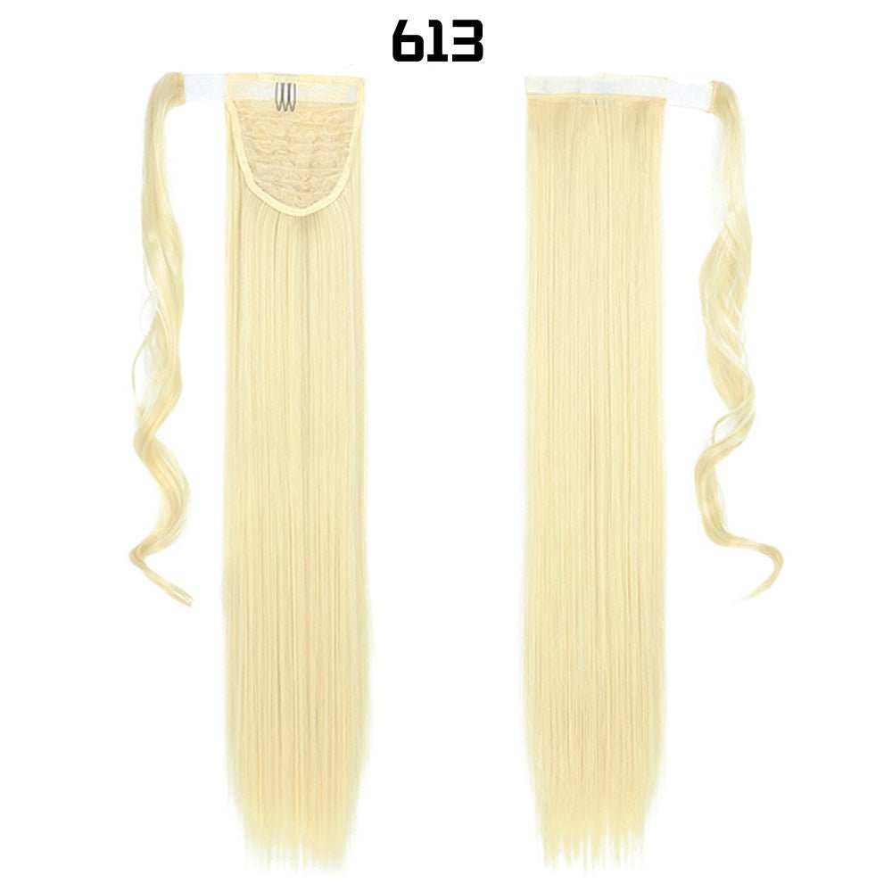 European And American Long Straight Hair Velcro Ponytail - AMIR BAGS INDIA PRIVATE LIMITED