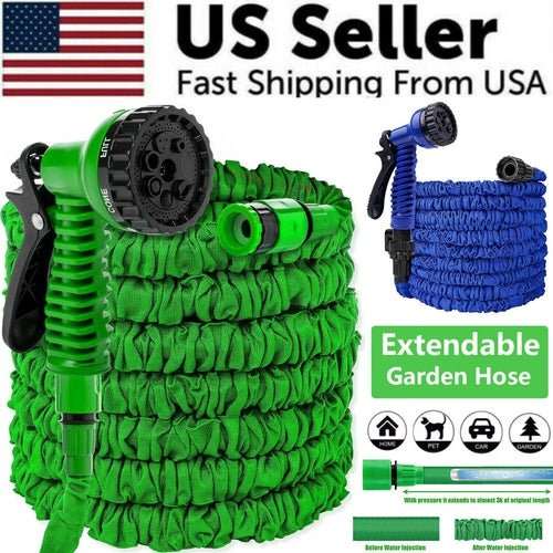 Expanding Expandable Flexible Garden Water Hose w Spray Nozzle 25, 50, - AMIR BAGS INDIA PRIVATE LIMITED