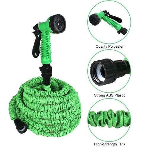 Expanding Expandable Flexible Garden Water Hose w Spray Nozzle 25, 50, - AMIR BAGS INDIA PRIVATE LIMITED