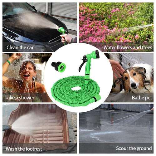 Expanding Expandable Flexible Garden Water Hose w Spray Nozzle 25, 50, - AMIR BAGS INDIA PRIVATE LIMITED