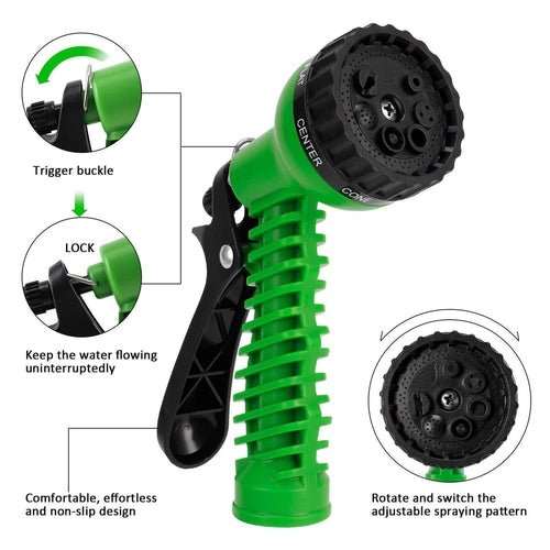 Expanding Expandable Flexible Garden Water Hose w Spray Nozzle 25, 50, - AMIR BAGS INDIA PRIVATE LIMITED