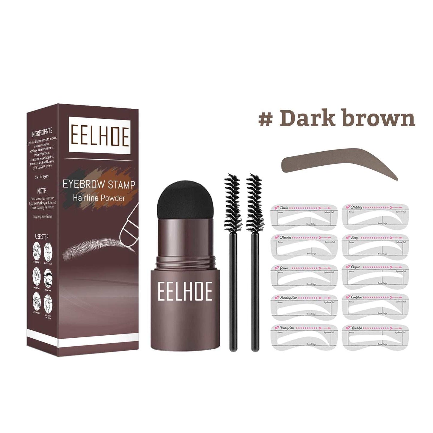 Eyebrow Stencil Set Makeup Eyebrow Powder - AMIR BAGS INDIA PRIVATE LIMITED