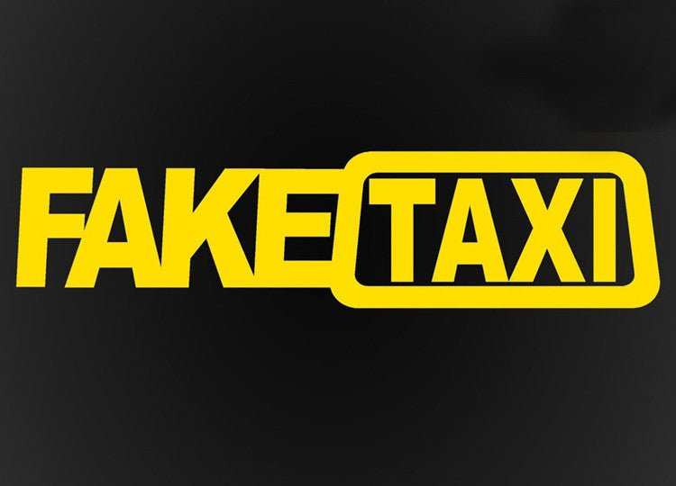 Fake Taxi Drifting Sign Funny Car Sticker - AMIR BAGS INDIA PRIVATE LIMITED