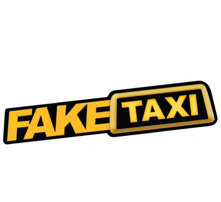 Fake Taxi Drifting Sign Funny Car Sticker - AMIR BAGS INDIA PRIVATE LIMITED