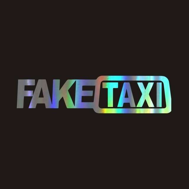 Fake Taxi Drifting Sign Funny Car Sticker - AMIR BAGS INDIA PRIVATE LIMITED