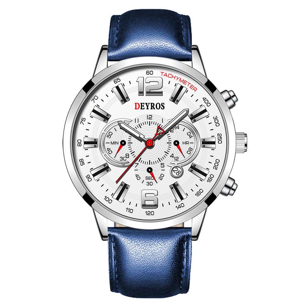 Fake Three Eye Luminous Sports Watch - AMIR BAGS INDIA PRIVATE LIMITED