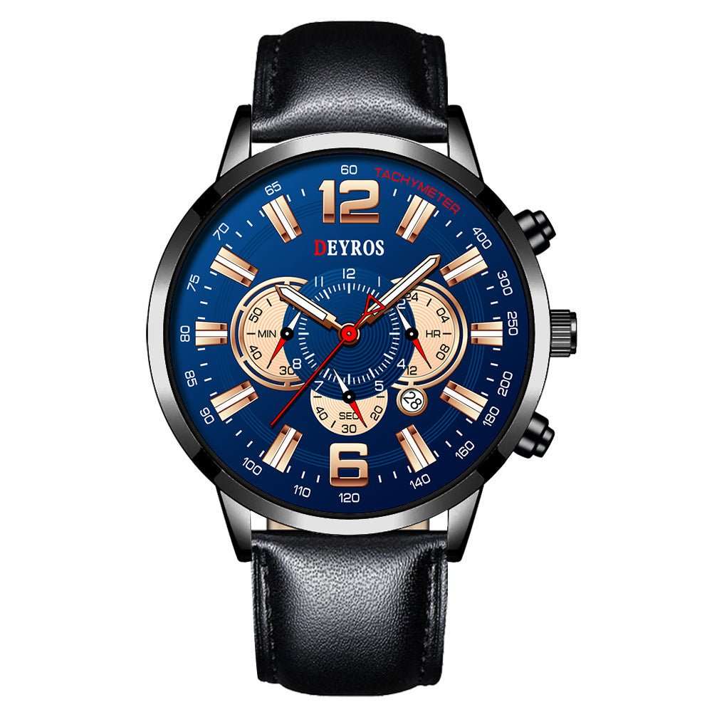 Fake Three Eye Luminous Sports Watch - AMIR BAGS INDIA PRIVATE LIMITED