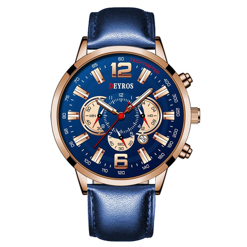 Fake Three Eye Luminous Sports Watch - AMIR BAGS INDIA PRIVATE LIMITED
