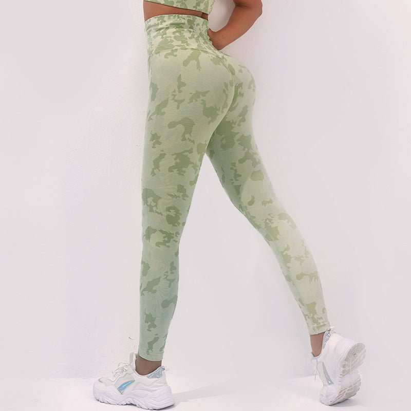 Fashion Camouflage Print Yoga Pants High Waist Seamless Leggings Stretch Butt Lift Running Sports Fitness Pant For Womens Clothing - AMIR BAGS INDIA PRIVATE LIMITED