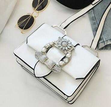 Fashion Designer Famous Bags For Women Designer Diamond Lock Bags Quality PU Leather Women Handbags Elegant Lady Shoulder Bags - AMIR BAGS INDIA PRIVATE LIMITED