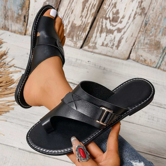 Fashion Flat Heel Leisure Women's Slippers - AMIR BAGS INDIA PRIVATE LIMITED