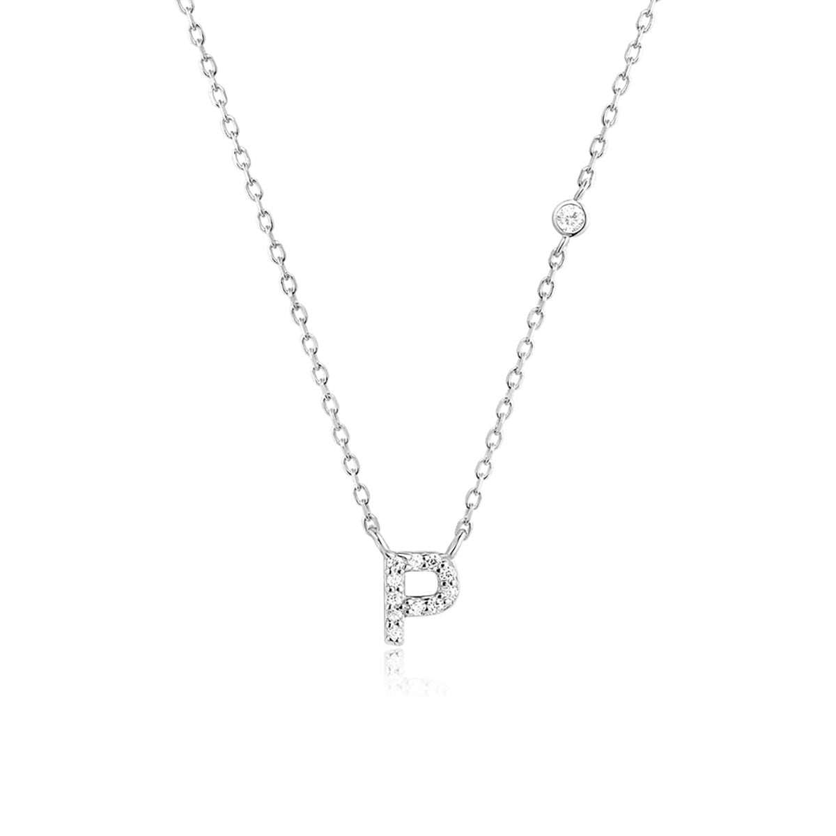 Fashion Jewelry Luxury Gold Color A - Z 26 Letters Necklace CZ Pendant For Women Cute Initials Name Necklace Fashion Party Wedding Jewelry Gift - AMIR BAGS INDIA PRIVATE LIMITED