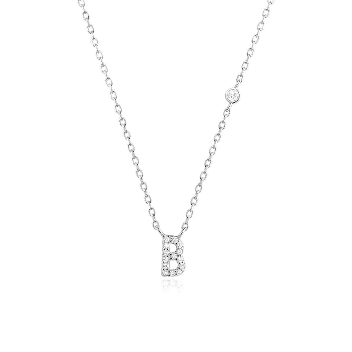 Fashion Jewelry Luxury Gold Color A - Z 26 Letters Necklace CZ Pendant For Women Cute Initials Name Necklace Fashion Party Wedding Jewelry Gift - AMIR BAGS INDIA PRIVATE LIMITED