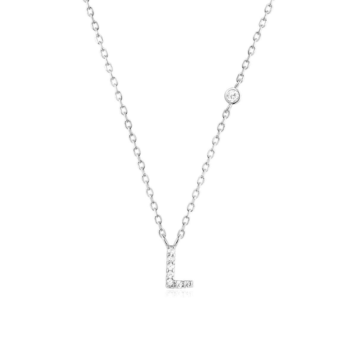 Fashion Jewelry Luxury Gold Color A - Z 26 Letters Necklace CZ Pendant For Women Cute Initials Name Necklace Fashion Party Wedding Jewelry Gift - AMIR BAGS INDIA PRIVATE LIMITED