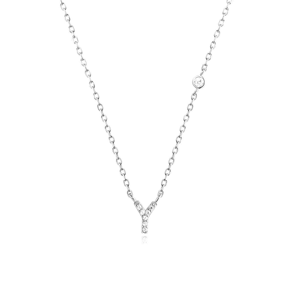 Fashion Jewelry Luxury Gold Color A - Z 26 Letters Necklace CZ Pendant For Women Cute Initials Name Necklace Fashion Party Wedding Jewelry Gift - AMIR BAGS INDIA PRIVATE LIMITED