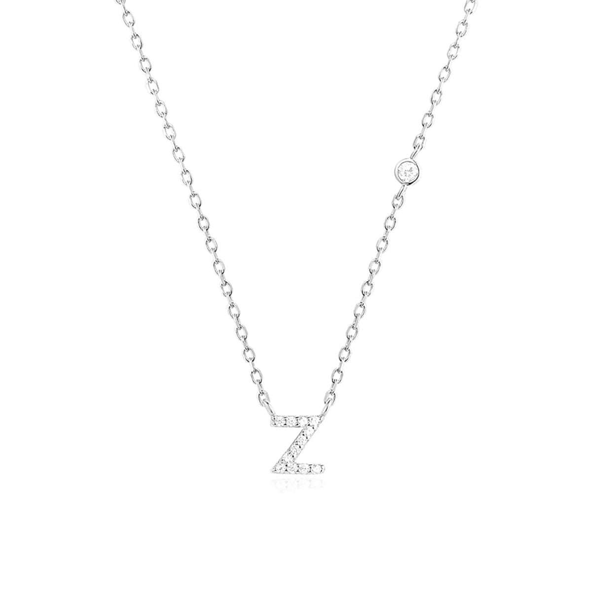 Fashion Jewelry Luxury Gold Color A - Z 26 Letters Necklace CZ Pendant For Women Cute Initials Name Necklace Fashion Party Wedding Jewelry Gift - AMIR BAGS INDIA PRIVATE LIMITED