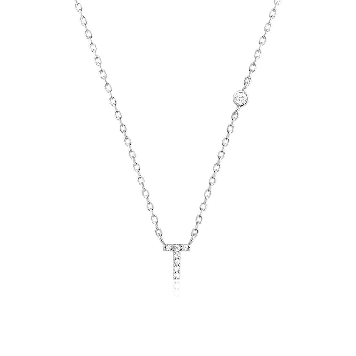 Fashion Jewelry Luxury Gold Color A - Z 26 Letters Necklace CZ Pendant For Women Cute Initials Name Necklace Fashion Party Wedding Jewelry Gift - AMIR BAGS INDIA PRIVATE LIMITED