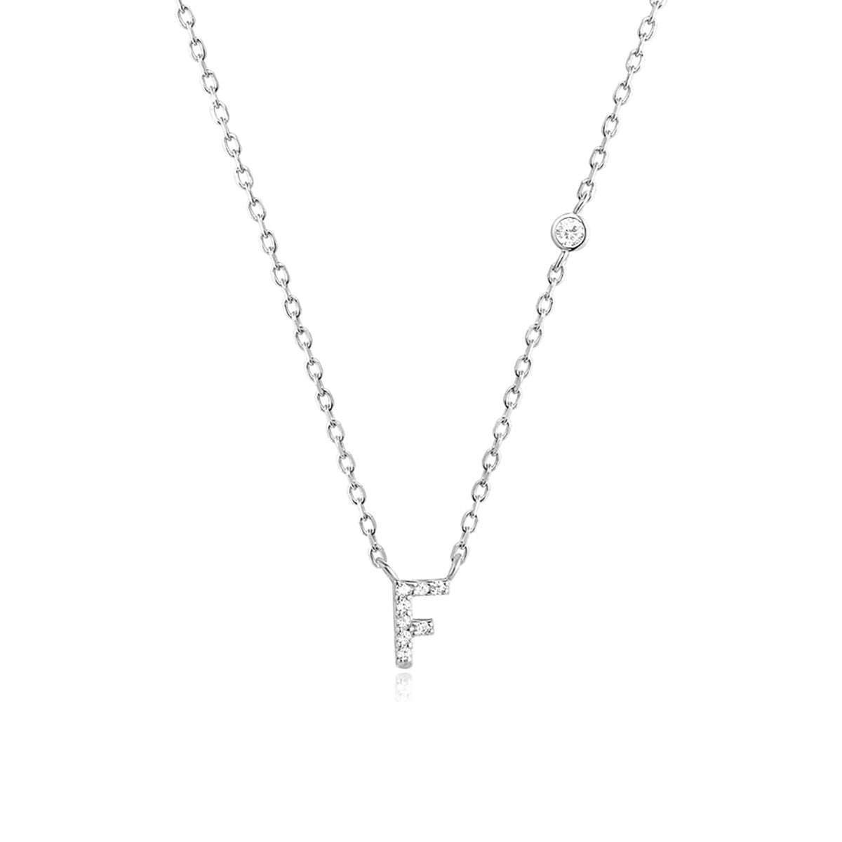 Fashion Jewelry Luxury Gold Color A - Z 26 Letters Necklace CZ Pendant For Women Cute Initials Name Necklace Fashion Party Wedding Jewelry Gift - AMIR BAGS INDIA PRIVATE LIMITED