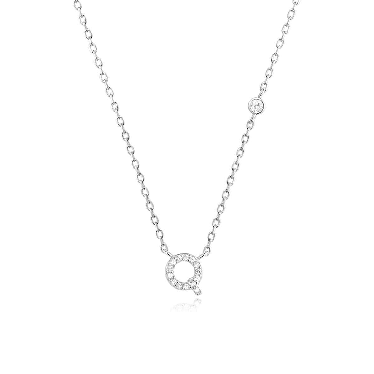 Fashion Jewelry Luxury Gold Color A - Z 26 Letters Necklace CZ Pendant For Women Cute Initials Name Necklace Fashion Party Wedding Jewelry Gift - AMIR BAGS INDIA PRIVATE LIMITED