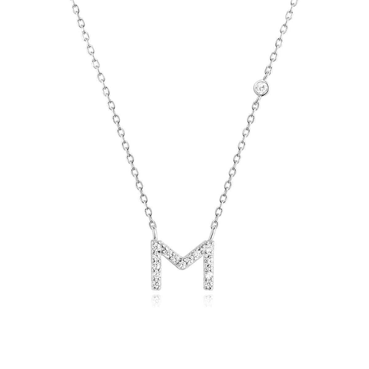 Fashion Jewelry Luxury Gold Color A - Z 26 Letters Necklace CZ Pendant For Women Cute Initials Name Necklace Fashion Party Wedding Jewelry Gift - AMIR BAGS INDIA PRIVATE LIMITED