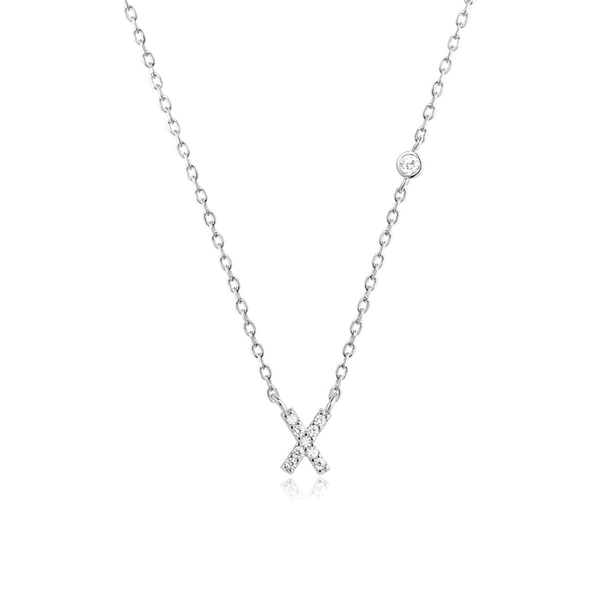 Fashion Jewelry Luxury Gold Color A - Z 26 Letters Necklace CZ Pendant For Women Cute Initials Name Necklace Fashion Party Wedding Jewelry Gift - AMIR BAGS INDIA PRIVATE LIMITED
