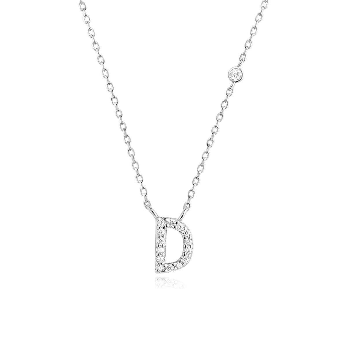 Fashion Jewelry Luxury Gold Color A - Z 26 Letters Necklace CZ Pendant For Women Cute Initials Name Necklace Fashion Party Wedding Jewelry Gift - AMIR BAGS INDIA PRIVATE LIMITED