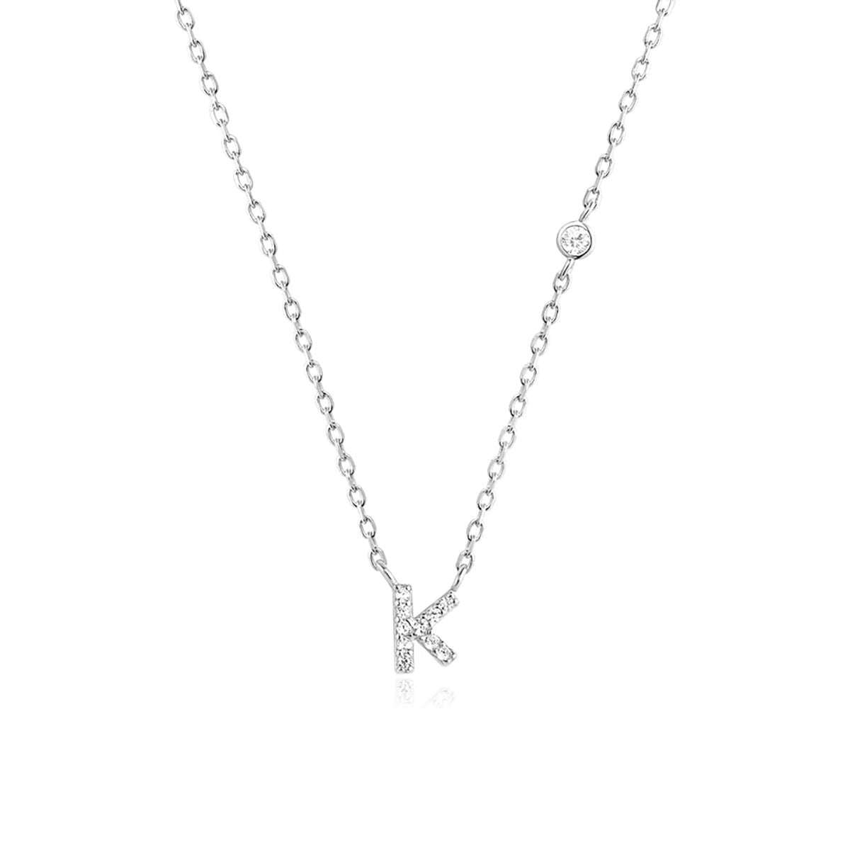 Fashion Jewelry Luxury Gold Color A - Z 26 Letters Necklace CZ Pendant For Women Cute Initials Name Necklace Fashion Party Wedding Jewelry Gift - AMIR BAGS INDIA PRIVATE LIMITED