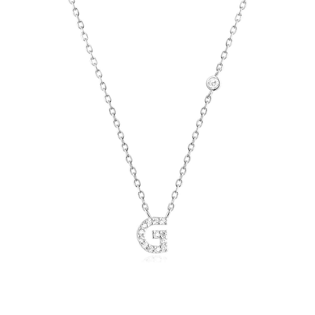 Fashion Jewelry Luxury Gold Color A - Z 26 Letters Necklace CZ Pendant For Women Cute Initials Name Necklace Fashion Party Wedding Jewelry Gift - AMIR BAGS INDIA PRIVATE LIMITED