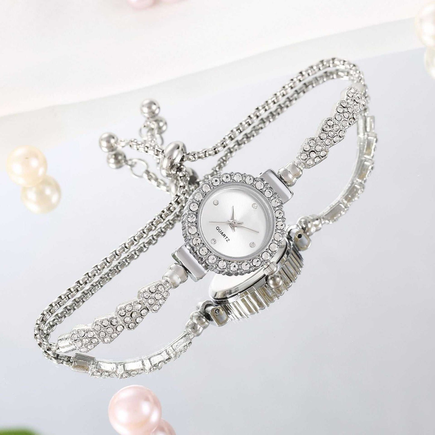 Fashion Luxury Women's Watch Gold Fine Strap Ladies Watch For Bracelet Female Wrist Watch Women Clock Relojes Fashion Jewelry - AMIR BAGS INDIA PRIVATE LIMITED