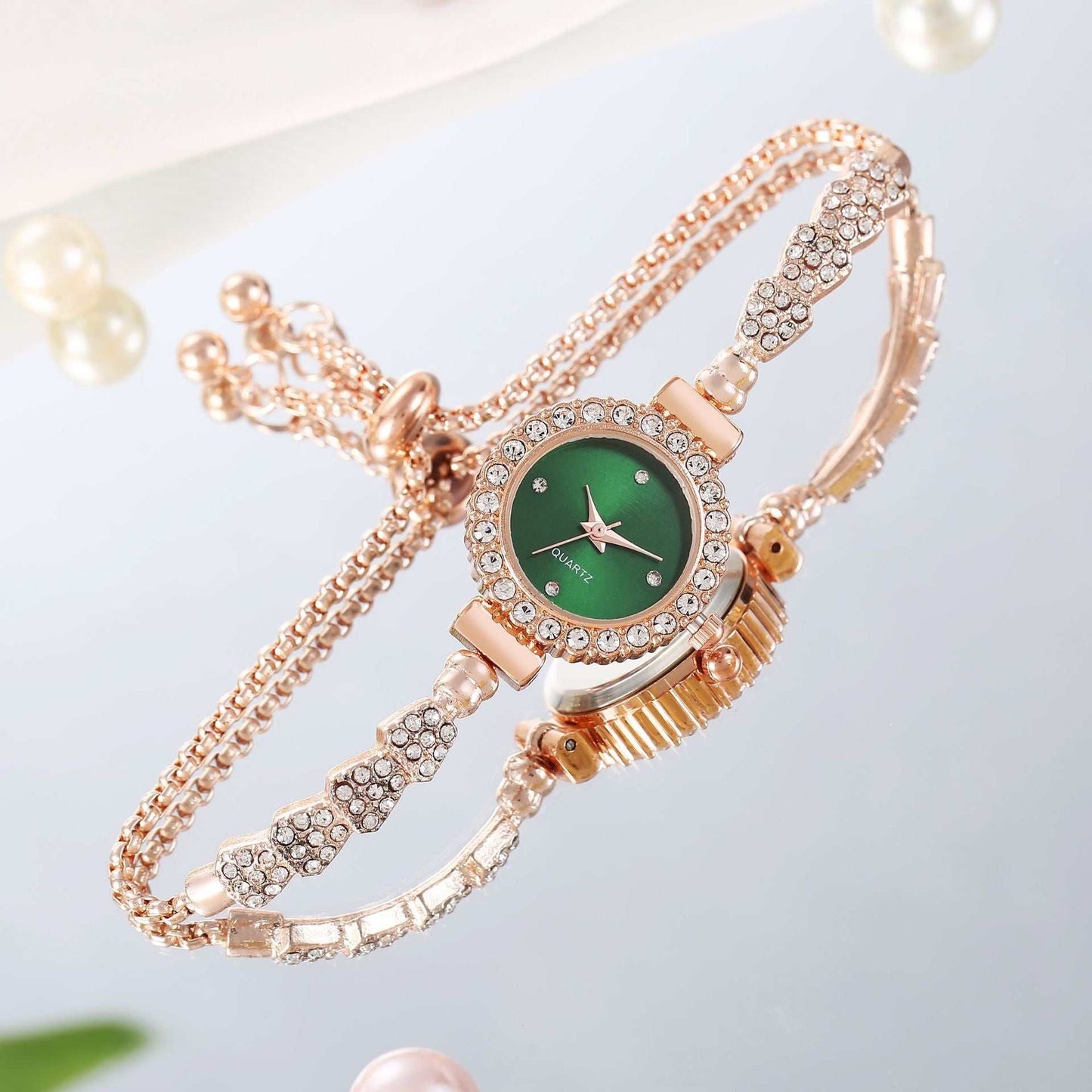 Fashion Luxury Women's Watch Gold Fine Strap Ladies Watch For Bracelet Female Wrist Watch Women Clock Relojes Fashion Jewelry - AMIR BAGS INDIA PRIVATE LIMITED