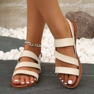 Fashion Round Toe European And American Beach Roman Women's Sandals - AMIR BAGS INDIA PRIVATE LIMITED