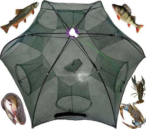Fishing Bait Trap Crab Net Crawdad Shrimp Cast Dip Cage Fish Minnow - AMIR BAGS INDIA PRIVATE LIMITED