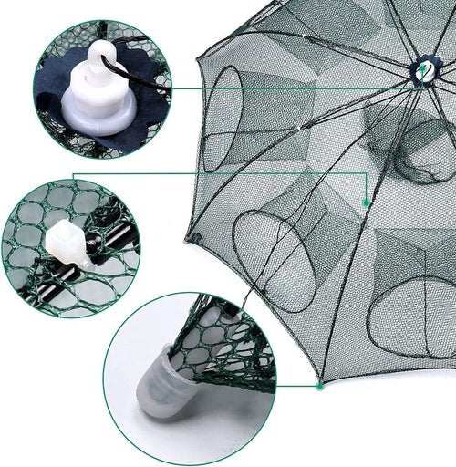 Fishing Bait Trap Crab Net Crawdad Shrimp Cast Dip Cage Fish Minnow - AMIR BAGS INDIA PRIVATE LIMITED